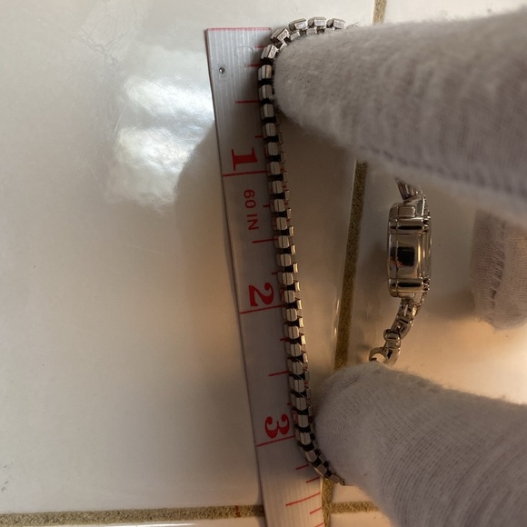 Vintage Longines 14k White Gold Diamonds Art Nouveau Wind Up Watch - Picture 14 of 17